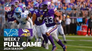 A WILD Battle in Week 7! | Detroit Lions vs. Minnesota Vikings FULL GAME | NFL 2024 Season