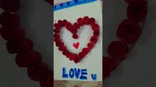 Cute hearts card  #love #craft #cutecraftideas #youtubeshorts #youtube