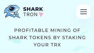 SHARK Tron!! SRK Token!! Daily 5% ROI  Premining Defi Token