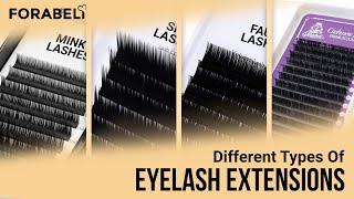 TYPES OF EYELASH EXTENSIONS | MINK LASHES | FAUX MINK LASHES | SILK LASHES | CASHMERE/ELLIPSE LASHES