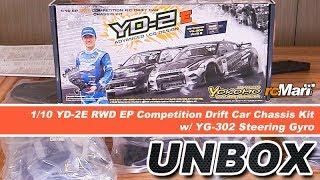 Yokomo 1/10 YD-2E Drift Car Chassis Kit w/ YG-302 Steering Gyro Unbox!