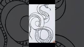 snake tattoo drawing #shorts