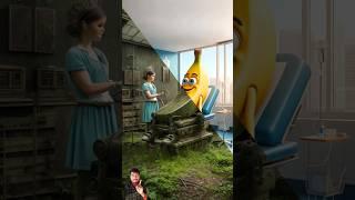 Evolution of a banana admit in hospital  #cat #cute #love #shorts #short #baby #banana #shortvideo