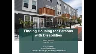 Finding Housing for Persons with Disabilities