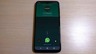 WhatsApp Incoming Call. IT Channel Calling