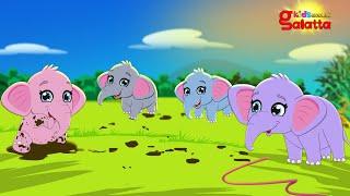 One Big Elephant - English Nursery Rhymes for Children | Galatta Kids | Elephant rhymes | Kids Song