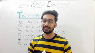 Trial and Error Method |Simple Equations| Grade 7| Part 1