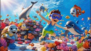 Fun Learning Sea Animals | Kids Vocabulary | Shark Adventures| Sea Creatures