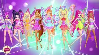 Winx club season 8 Enchantix with Roxy and Daphne Full Transformation | Fanmade | Winx club