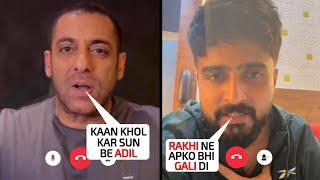 Pls Bhaijaan  Salman Khan eagerly did this to Adil Khan Durrani on a Video call for the Bigg Boss