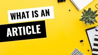 What is an Article | Articles | English Grammar | The Study Corner #articlesinenglish #grammar