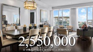 $2,550,000 - Incredible residence at the luxurious Ten York by Tridel - Suite 6612 - Toronto