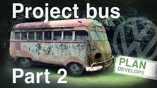 Junkyard Life Project Bus Part 2: Building the Ford B600 into VW Bus 4X4