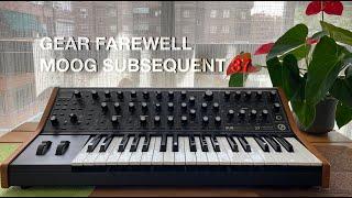 Gear Farewell - Moog Subsequent 37 (Sub37) #ambient #moog #synths