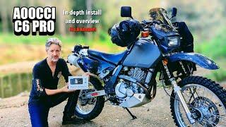 Aoocci C6 PRO Motorcycle Dash Cam with Android/Apple | System Install & Overview | #DR650