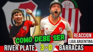 RIVER PLATE 3 vs BARRACAS CENTRAL 0 - Reacciones de Hinchas de River - LIGA ARGENTINA