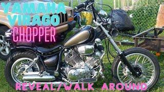 Yamaha Virago XV 750 chopper 1994 final reveal and walk around