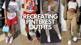 RECREATING PINTEREST OUTFITS | Streetwear and casual outfits | iamEgypt