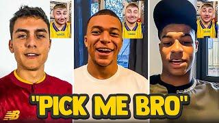 11x Pro Footballers Decide My Team!