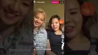 290817 SNSD Hyoyeon Sunny Instagram Live(1)