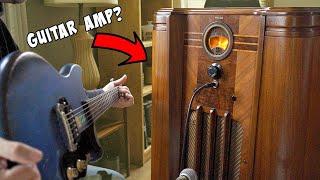 I Found A Free Vintage Radio Cabinet And Completely Transformed It | DIY Guitar Amplifier