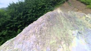 Soufriere volcanic hill in Dominica (with drone)