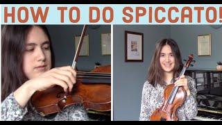 Violin Technique with Eugenie - Spiccato violin lesson