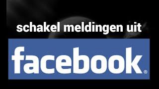 Hoe meldingen op Facebook uit te schakelen