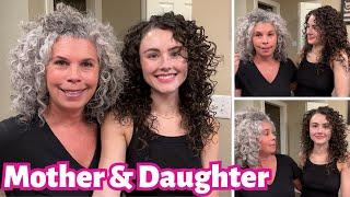 CURLY HAIR Routine Mother & Daughter | Products, Techniques + Tips