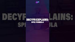 Decyfr Explains: Spec Formula #shorts #decyfr #f1