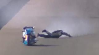 CHRIS MATHESON TOP FUEL BIKE HUGE ACCIDENT