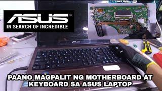 HOW TO REPLACE THE MOTHERBOARD AND KEYBOARD/TOUCHPAD IN ASUS K53S