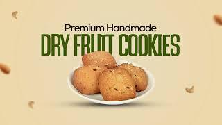 Qoot Premiun Handmade Dryfruit Cookies | Tasty & Healthy Cookies