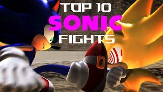 Top 10 Sonic Fights - Animated By GROOVY[K]2000