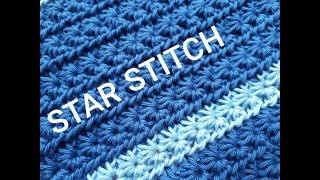 CROCHET STAR STITCH WITH NEAT EDGES NO GAPS.