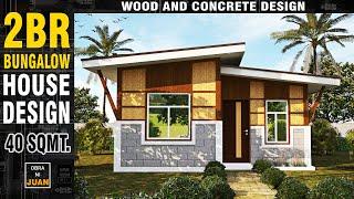 AMAKAN NATIVE HOUSE DESIGN - 2BEDROOMS BUNGALOW HOUSE DESIGN - 40sqmt