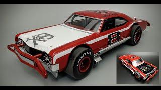 1965 Oldsmobile 88 Modified Stock Car 1/25 Scale Model Kit Build How To Assemble Paint Mask Decals