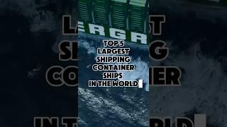 Top 5 Largest Shipping Container Ships In The World#facts#information#world#interestingfacts#top#fyp