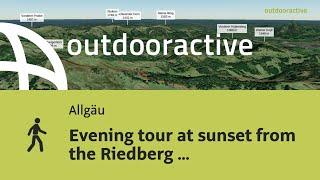 hike in the Allgaeu Region: Evening tour at sunset from the Riedberg Pass to the Riedberger Horn