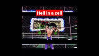 Rey Mysterio throw  Roman Reigns Hell in a Cell wwe mayhem