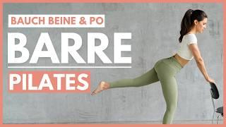 10 MIN PILATES & BARRE Workout | Bauch, Beine & Po Zuhause | stärken, formen, straffen | Tina Halder