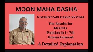 Class - 514 // Vimshottari Dasha of Moon for the 1st to 7th Houses from Ascendant explained.