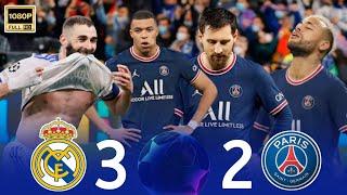 بنزيما صدم العالم ودمر اساطير باريس  "ريال مدريد 3-2 باريس" • دوري الابطال 2022 ملخص كامل | 1080P