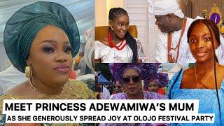 ROYALTY IN ACTION AS PRINCESS ADEWAMIWA’S MUM GENEROUSLY SPREAD JOY ON DANCE FLOOR AT OLOJO FESTIVAL