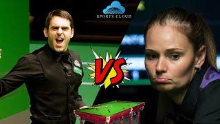 Ronnie O'Sullivan vs Women snooker World Champion Reanne | Snooker Match | Sports Cloud