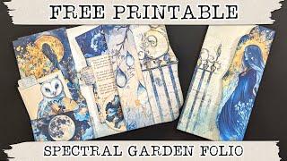 Free Printable Spectral Garden Folio Junk Journal Kit | Junk Journal Freebie!