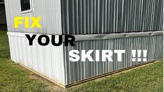 How to Fix Your Mobile Home or Trailer Skirting! By DiyGuy50