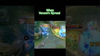 Hanabi venoms Moment#mobilelegends #hanabi # Shorts #reels #gameplay #gameshorts