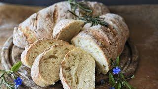 طرز تهیه نان ایتالیایی چاپاتا(چیاباتا) بدون ورز دادن |How to prepare ciabatta bread without kneading