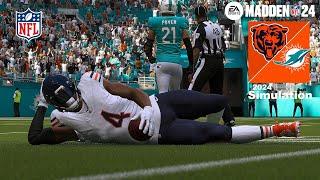 Madden 24 Bears vs Miami Dolphins Sim 2024-2025 Full 15 Minute Quarters (Madden 25 Roster) Game Play